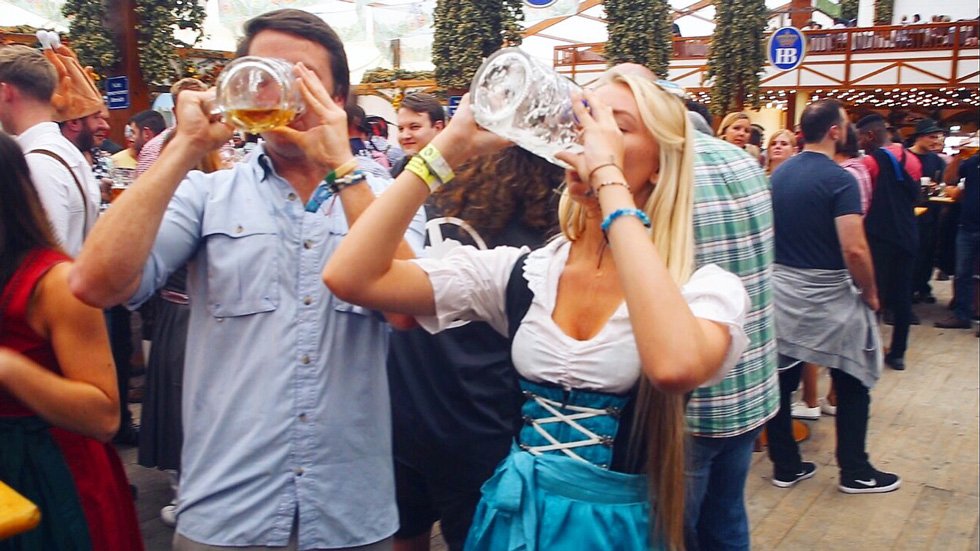 think gypsy chugging oktoberfest