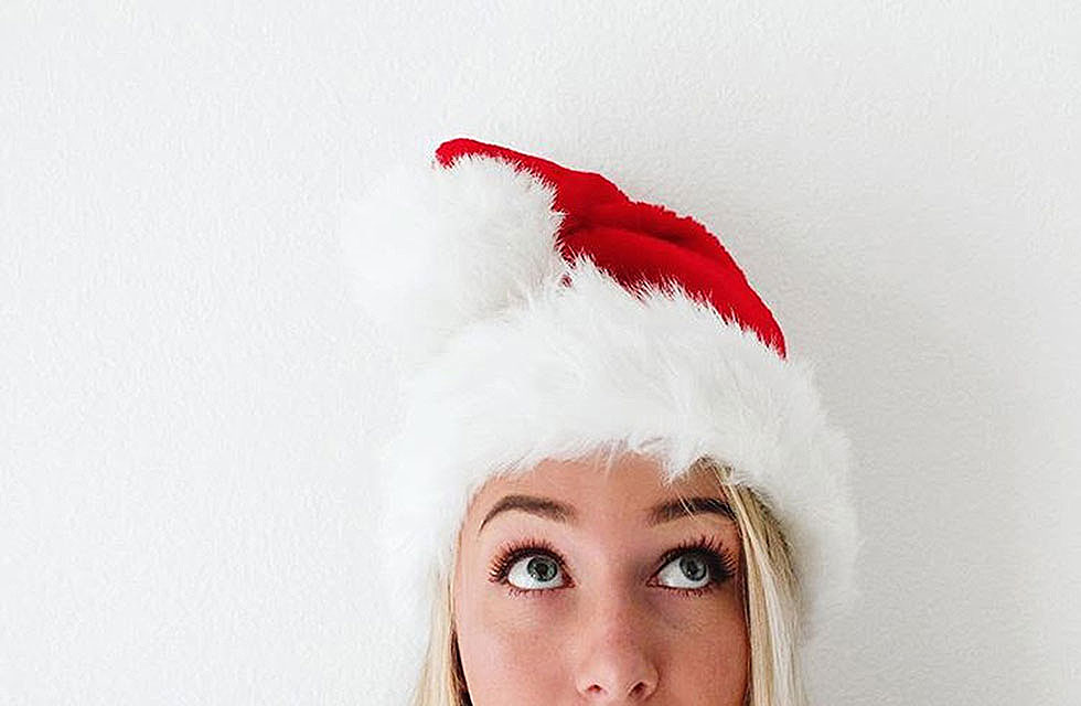 think gypsy with santa hat